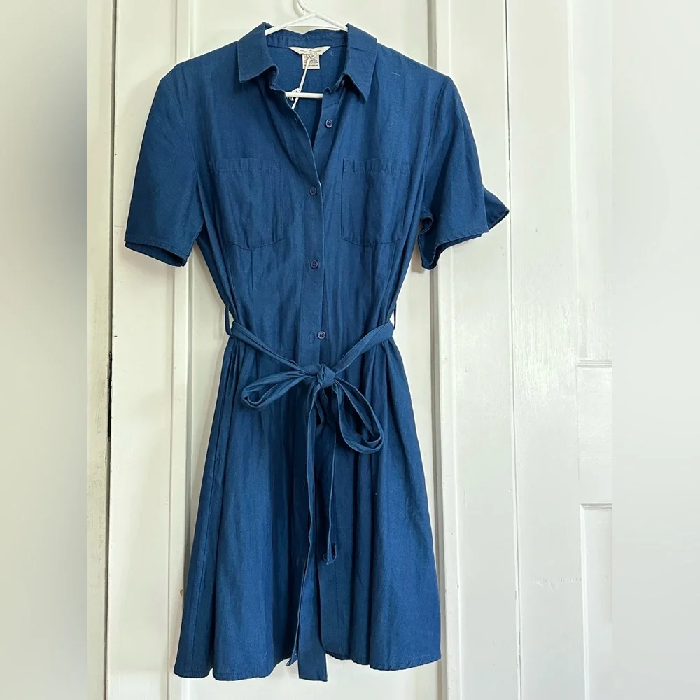 French Connection Navy Midi Dress - Picture 1 of 7